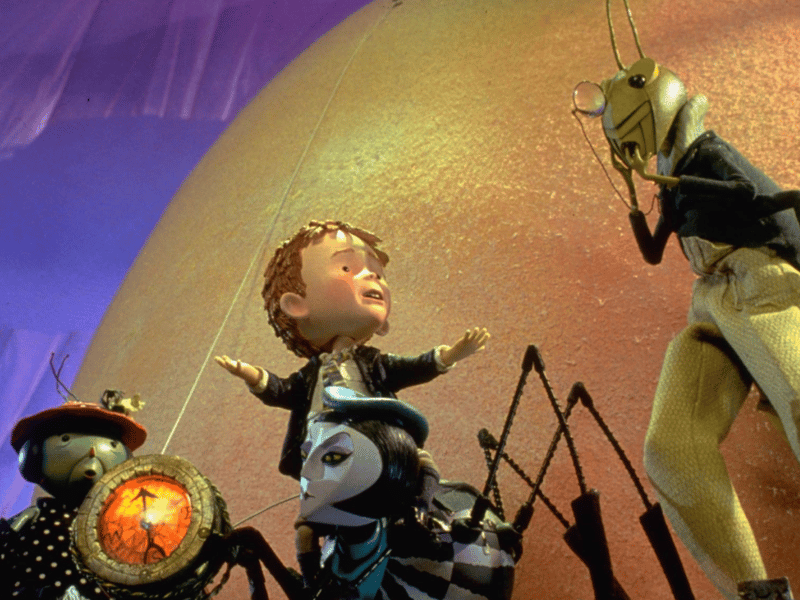 This film, dedicated to the memory of the author Roald Dahl, masterfully blended live-action and stop-motion animation sequences created by director Henry Selick. It confirmed stop-motion's place as a viable, artistic alternative to the growing dominance of CGI animation.