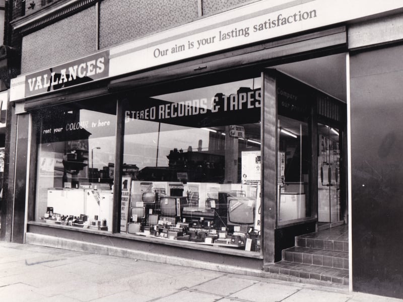 Vallances near the Corn Exchange pictured in April 1978.