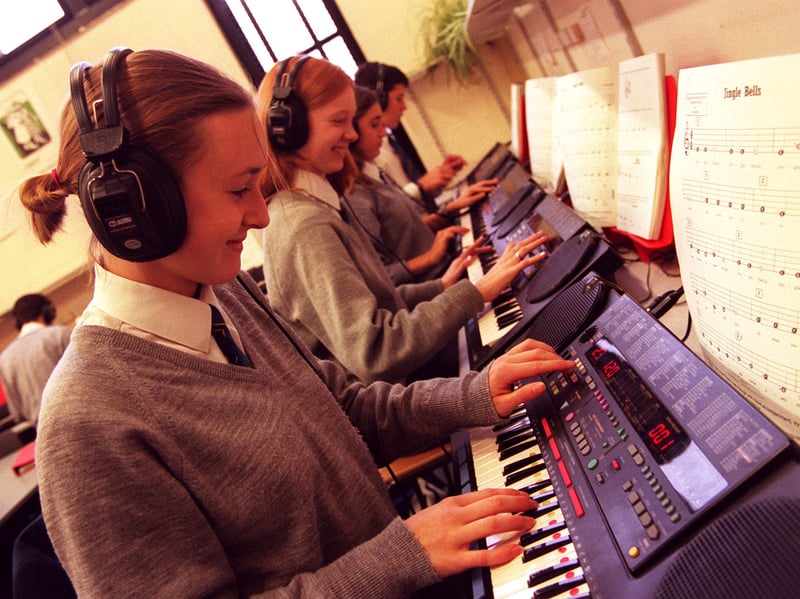 Music lesons at Glasgow High School in 1998