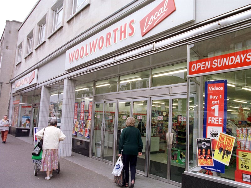 Woolworths in Musselburgh in 1998