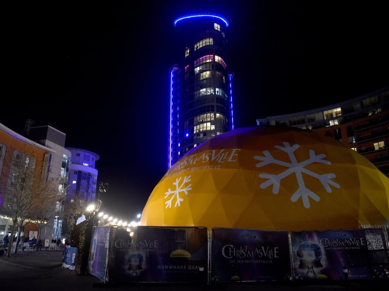 Christmasville by ApolloDomes, based in Gunwharf Quays, will be dishing up a dose of festive magic and will be open until January 4.