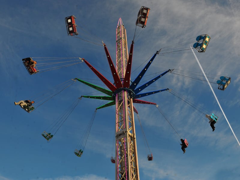 Flying high in Millennium Square.