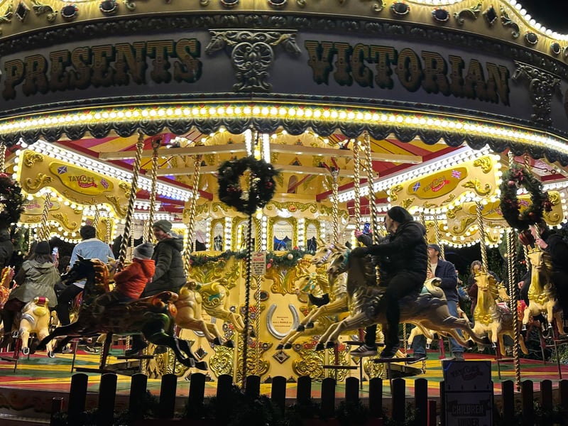 The carousel can be found along the Illumination Trail near the Market Street entrance