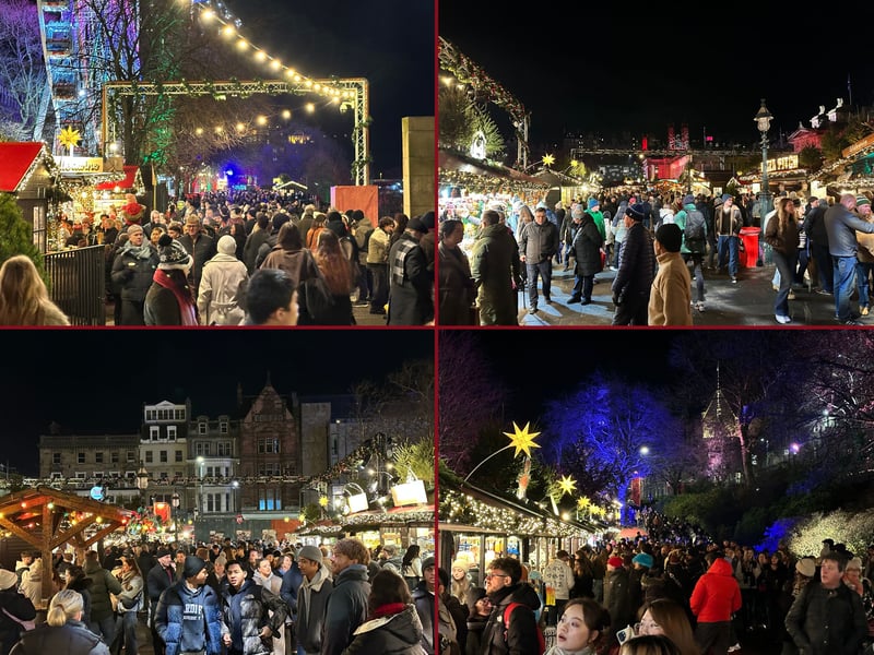 Hundreds made their way to the Christmas markets over the weekend