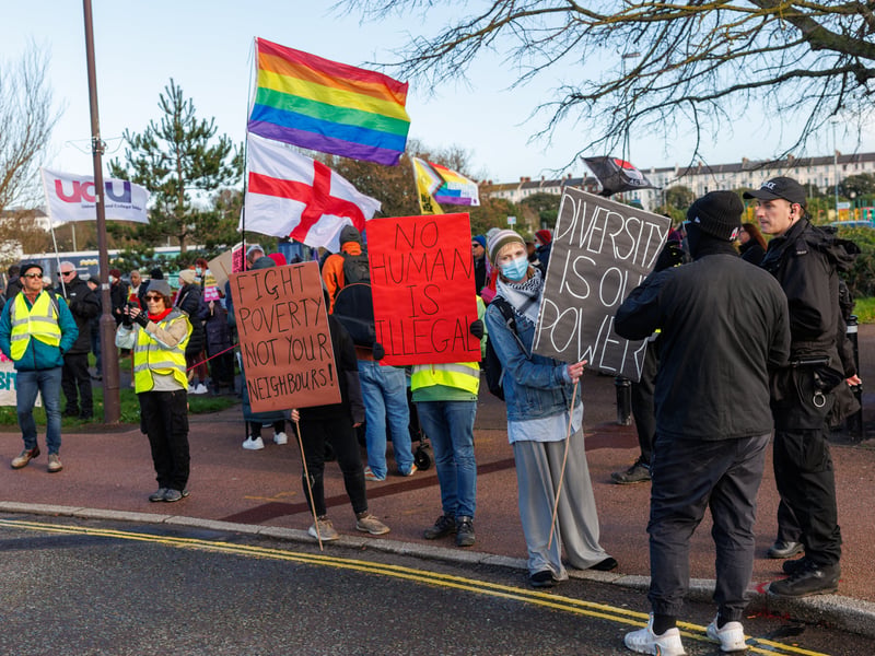 Anti-immigration group, South Coast Patriots, and anti-racism group, Stand Up To Racism, have both taken to the streets of Portsmouth in organised opposing marches. 


Picture:Marcin Jedrysiak