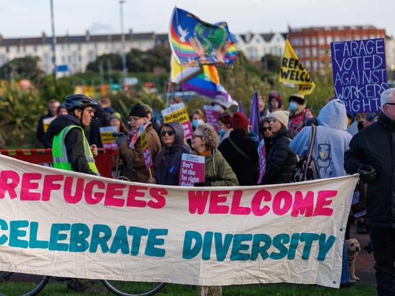 Anti-immigration group, South Coast Patriots, and anti-racism group, Stand Up To Racism, have both taken to the streets of Portsmouth in organised opposing marches. 


Picture:Marcin Jedrysiak
