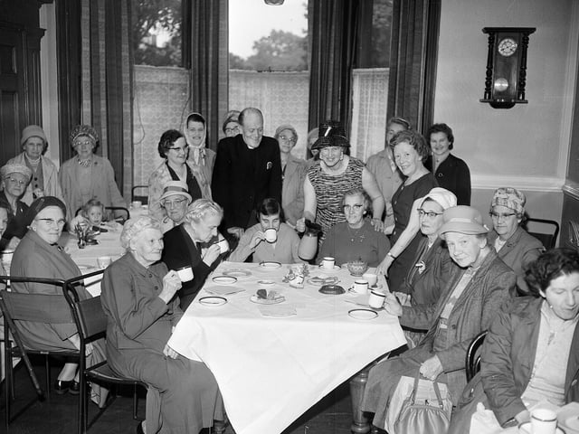 Bruntsfield Townswomen's Guild meet for a coffee morning in June 1963.