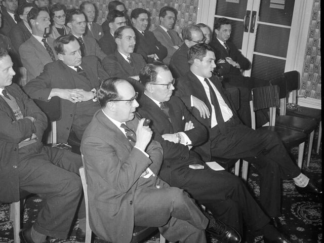 Edinburgh Junior Chamber of Commerce meeting in Bruntsfield in February 1964.