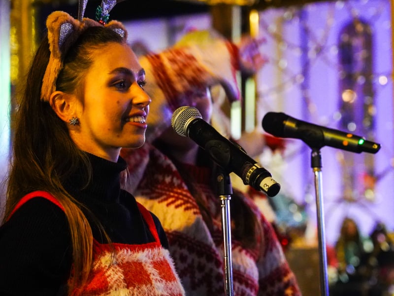 Pictured is Christmas Fair Performer. Pictured by Alec Chapman