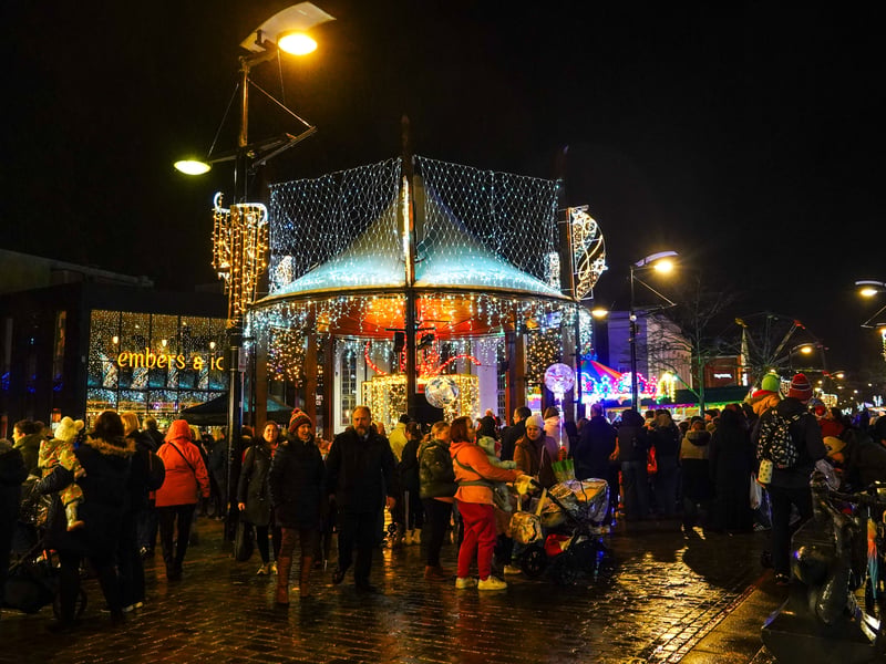 Pictured is Christmas Fair lights. Pictured by Alec Chapman
