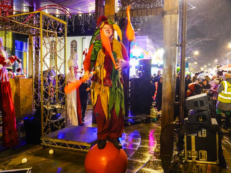 Pictured is Christmas Fair Performer. Pictured by Alec Chapman