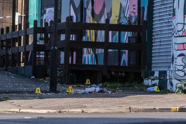 Police cordoned off a section of London Road in Sheffield after a suspected shooting on November 24, 2025. Photo: Dean Atkins S70 Media