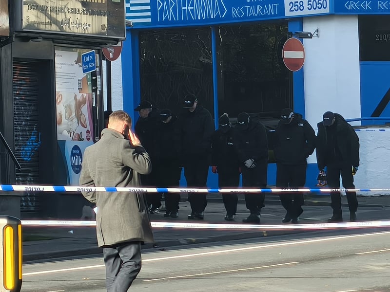Police search London Road. Photo: Alastair Ulke. National World