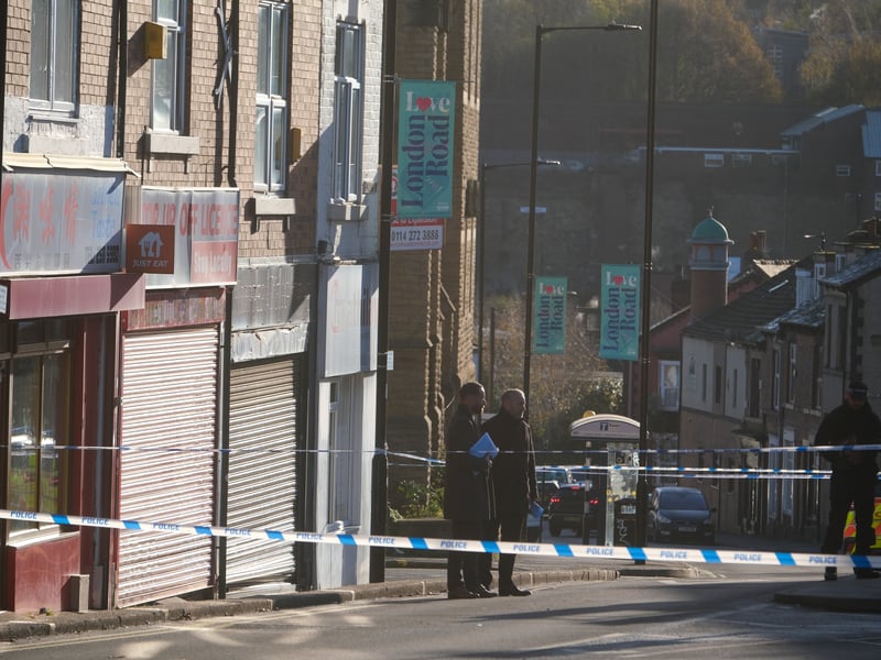 11 pictures show police at the scene of shooting
