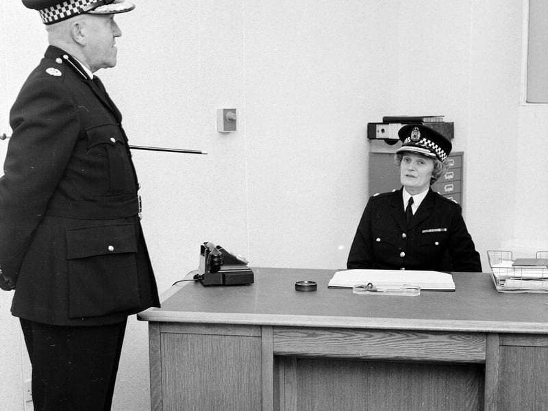 Chief Constable Janet Gray - Glasgow's first female Chief Constable - at Central Police Buildings in Glasgow in December 1964.