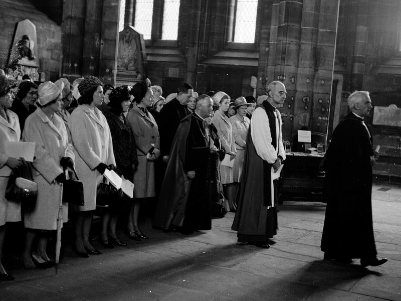The University of Strathclyde service of Dedication and Thanksgiving in Glasgow Cathedral April 1965.