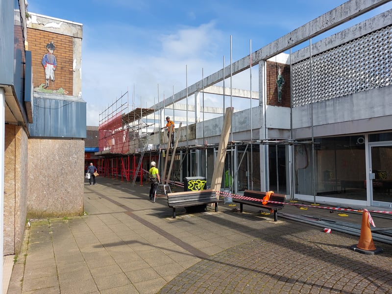 Work began in Wellington Way in April 2024.