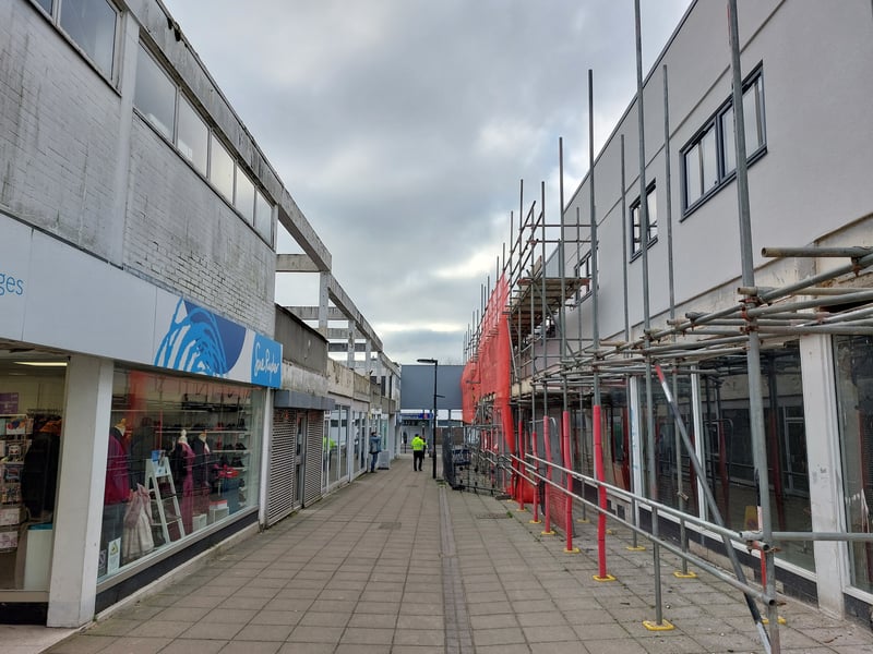 Work started later on this section of Wellington Way with this the view of it in January 2025.