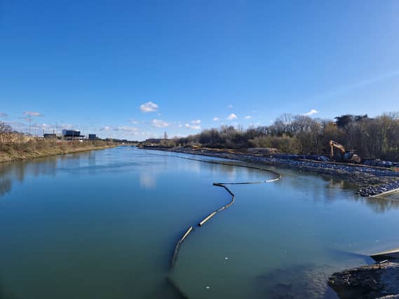 New sea defences are being created at Ports Creek
