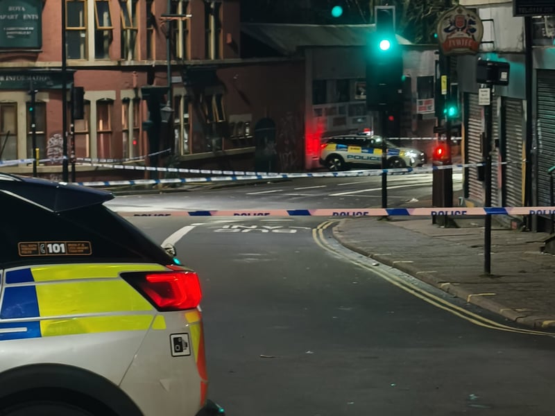 The road was closed off throughout the night as investigations began. 