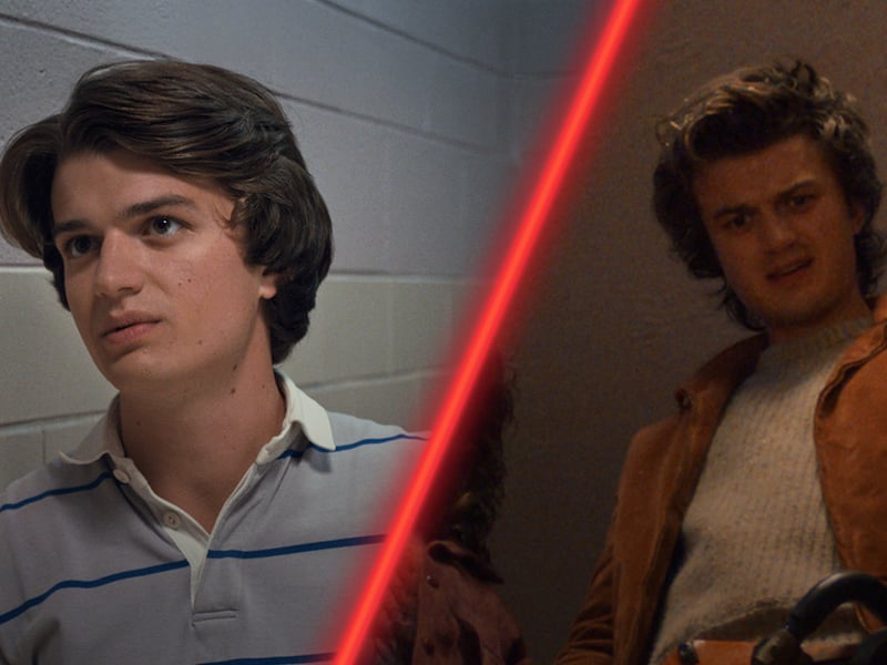 In Season 5, Steve’s “relationship with Dustin is at the forefront in this last conflict — they team up and have some fun, messy action scenes together,” Keery teases. “But in true Stranger Things fashion, it’s really about the group. This season more than any other is about everyone operating as a unit, and I really liked that.”