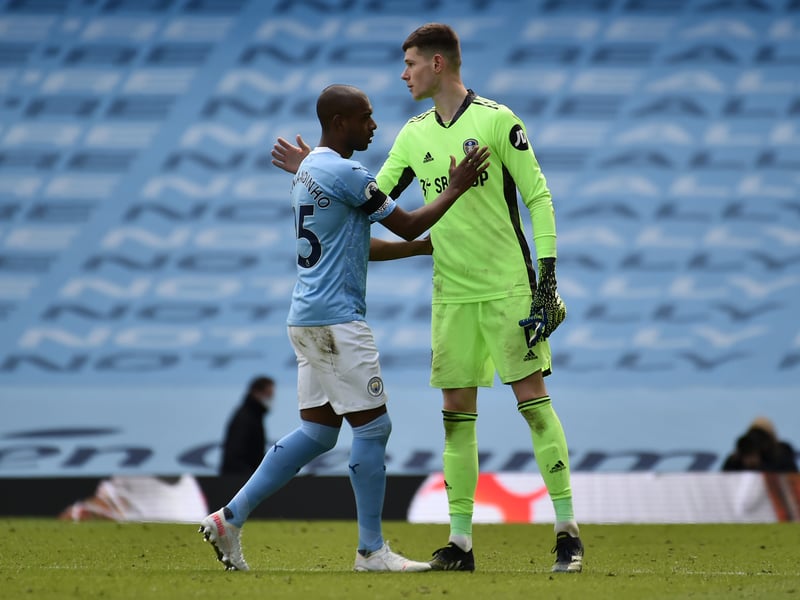 Stood strong as City piled on the pressure to make a handful of great saves. Still a Leeds player, having kept his first-choice spot until late last season when he was dropped amid a string of errors. Now third-choice and unlikely to remain beyond the current campaign.