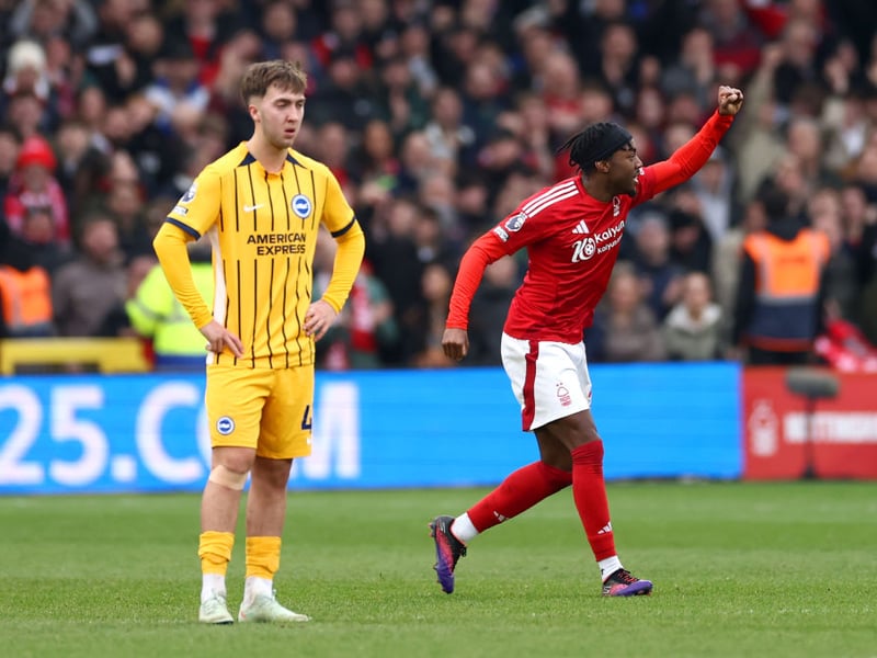 Brighton's only midfielder that day as and he was completely overrun