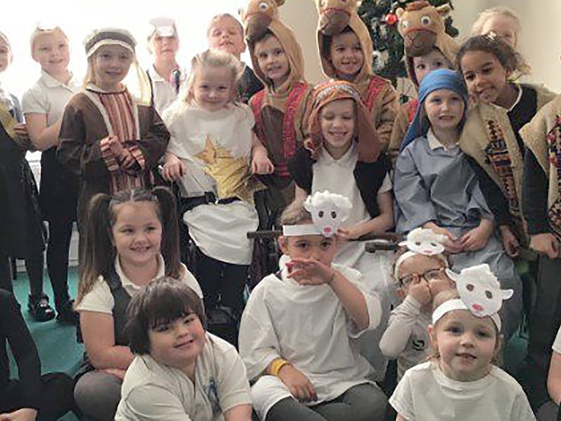 The Christmas nativity at St Mary's Catholic Primary School, Gosport, in 2022. 