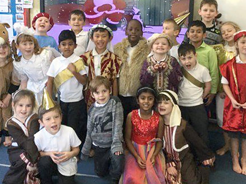 The Christmas nativity at St Mary's Catholic Primary School, Gosport, in 2022. 