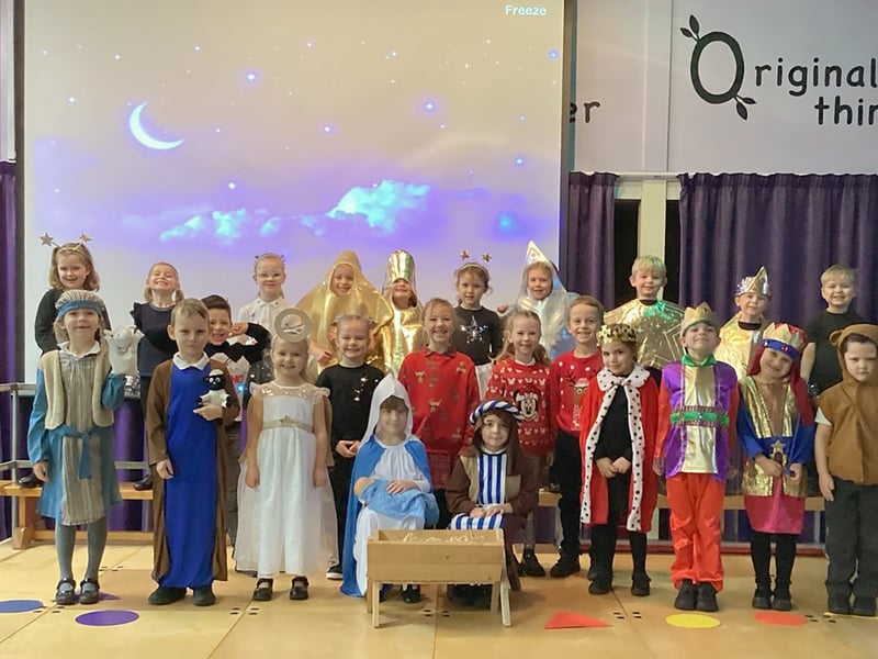 Padnell Infant School in Waterlooville, Year R and Year 1 performed their nativity.

Pictured is: Year 1 Butterflies class.