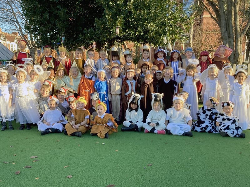 Christmas Nativity 2022 at Wimborne Primary School in Southsea.