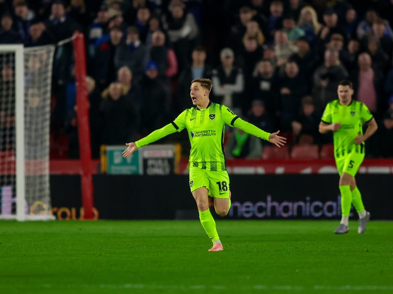 (Booked) (Replaced by Marlon Pack on 74 minutes) Given his second start in successive matches and was one of the better performers. Mousinho looks to have found out the Hungarian’s best position but could do very little in the second half on a tough evening for Pompey.