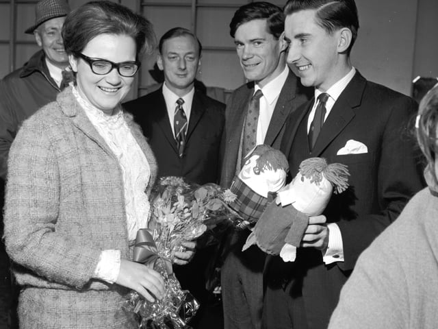 The Tollcross School Liberal Autumn Fair opened by  David Steel MP and his wife Judy in October 1965.