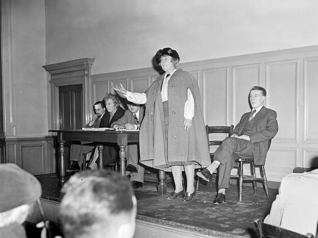 A Friends of Uist meeting in Tollcross Central Halls in March 1957.