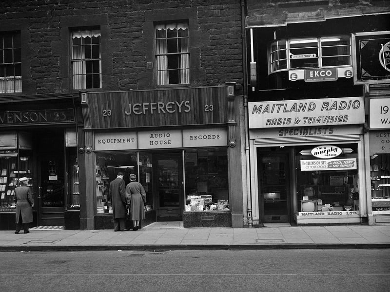Jeffrey's Audio House, on Earl Grey Street, in March 1959.