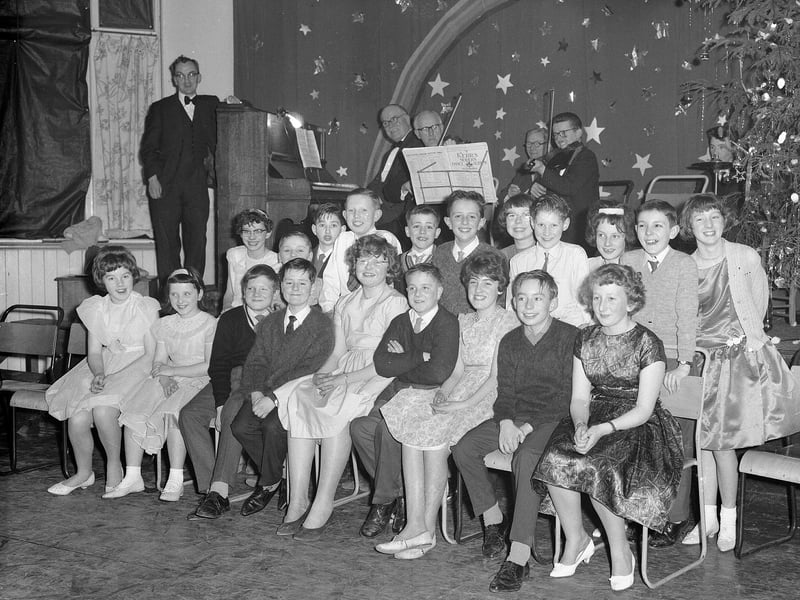 The Tollcross School leaving dance in December 1962.