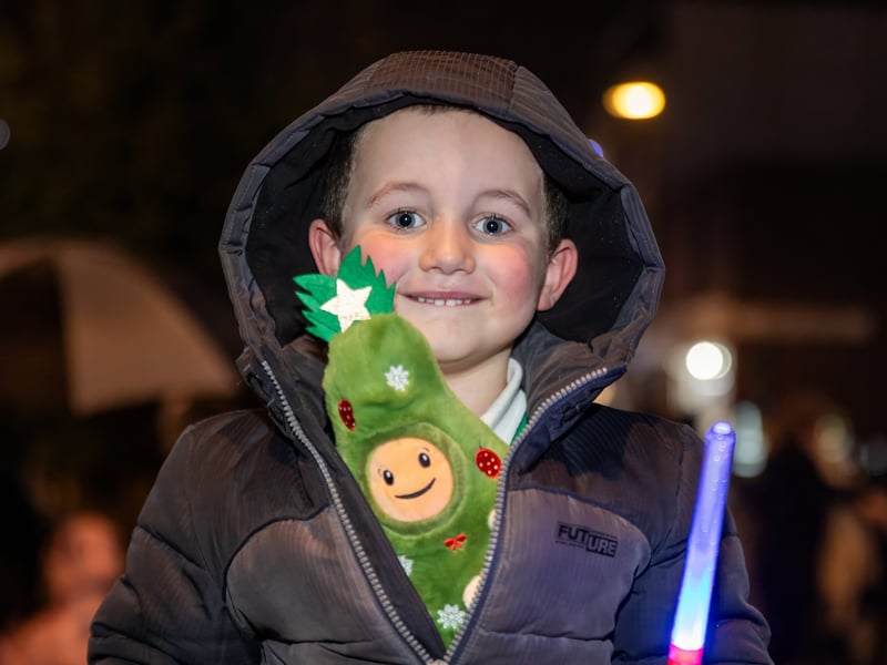  Henry, 5, at the Waterlooville Christmas Lights Switch-on