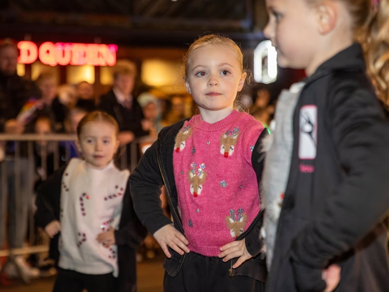 Classique School of Dance performing at Waterlooville Christmas Lights Switch-on.