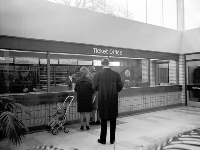 Kirkcaldy's new railway station in October 1965.