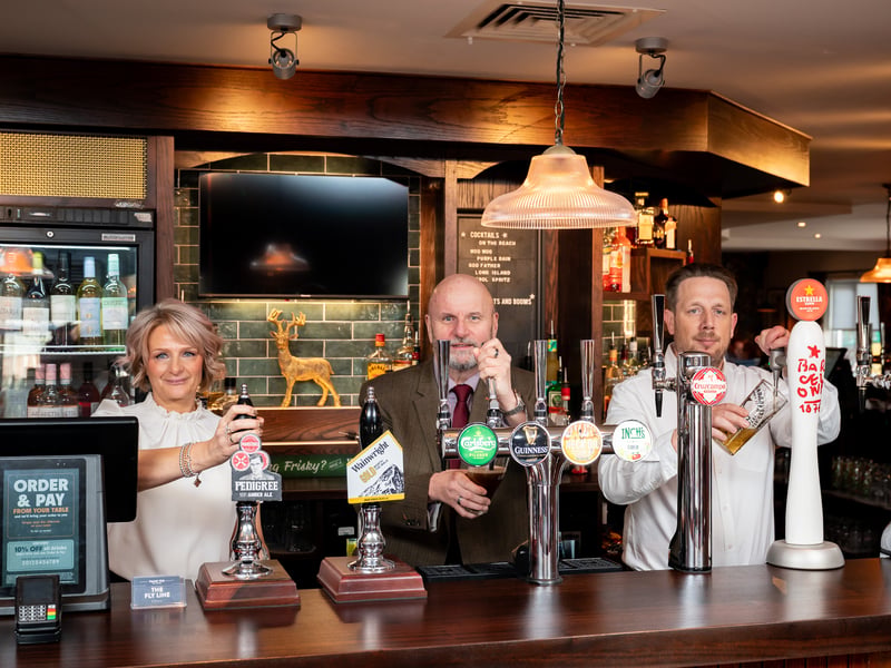 The community hero chosen to pull the first pint to mark the opening of the pub was Mark Dobson