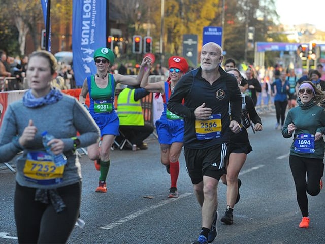 Finishers of the Abbey Dash.