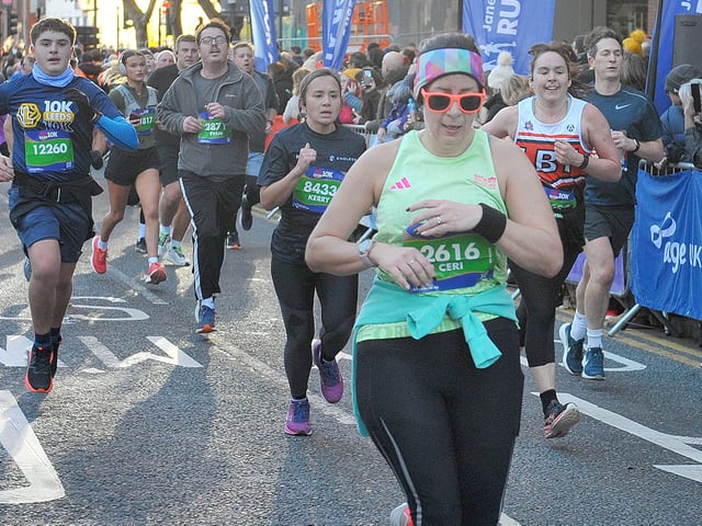 Finishers of the Abbey Dash.