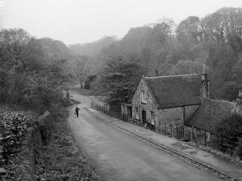 The Cockle Mill on the Banks of the River Almond at Cramond in November 1963.