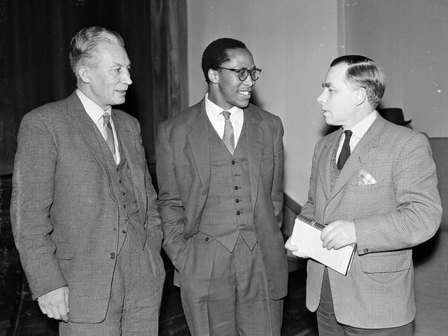 Cramond Ward Labour Party members meet to discuss the situation in South Africa in February 1960.