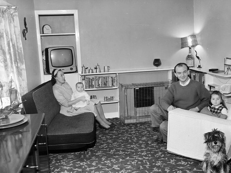A Cramond living room in September 1964.