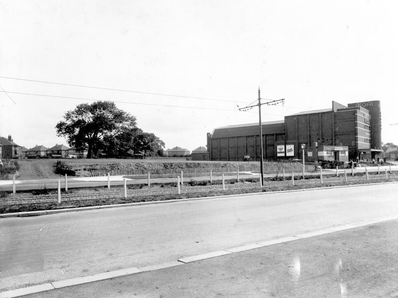 Regal Cinema, opened in November 1936. this shows the car park, which could take 400 cars at that time the largest in the country. It was closed in January 1964 and a supermarket built on the site.