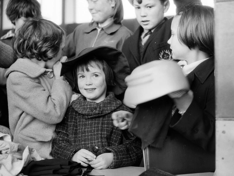 The Cramond Labour Party jumble sale in April 1963.