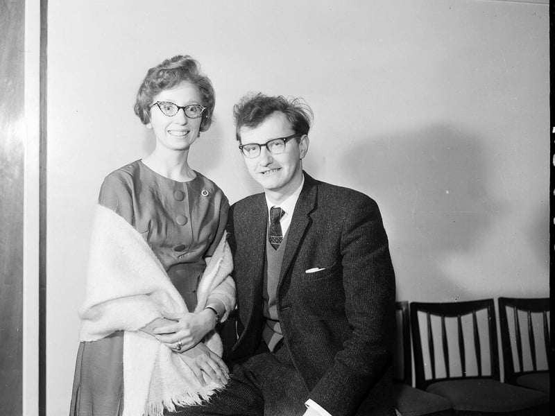 James and Sylvia Renieson - the Labour candidates for Murrayfield Cramond and Merchiston in February 1963.