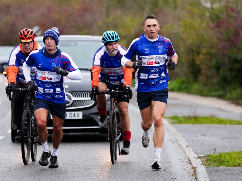 Sinfield and his team have already raised over £10million from his five previous challenges for charity.