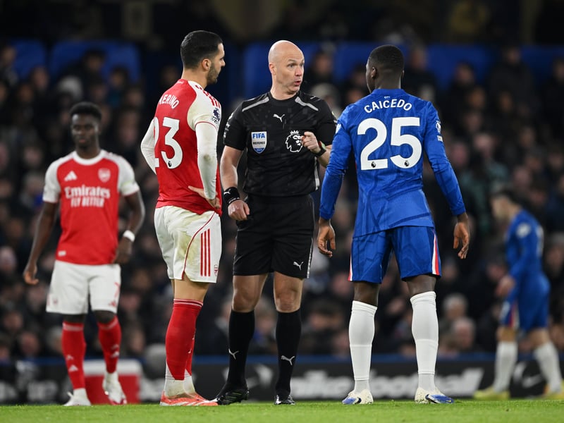 Chelsea's best player this season was shown a straight red card for a dangerous tackle during Sunday's draw against Arsenal. He will now serve the first of a three-game ban in midweek.